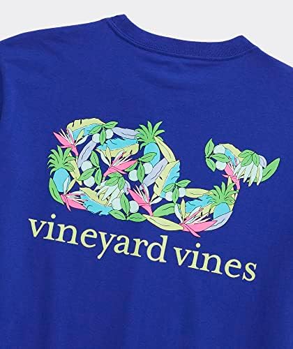 Vineyard Vines masculino, La Palmeraie Whale preenchem camiseta de manga curta