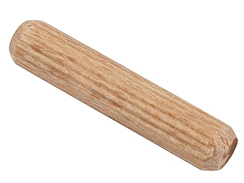 BicB pinos de dowel de forno de madeira canelada, 5/16 x 1 1/4- 75 peças. Feito de madeira de faia