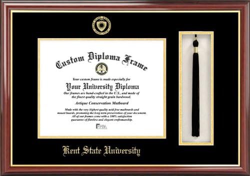 Imagens do campus OH989pmhgt Kent State University Tassel Box and Diploma Frame, 7 x 9