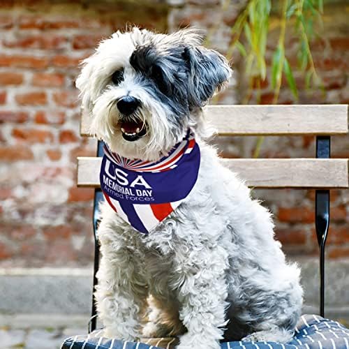 Petloft Dog Bandanas, Bandanas de férias ajustáveis ​​para animais de estimação para Pet Cat Dog Kitty Puppy Pet Presente, Flag dos EUA