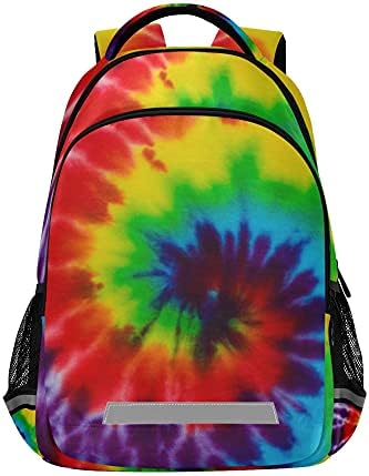 Alaza Rainbow Color Tie Tye Backpack Backpack Purse for Men Men Men Personalizou Laptop Notebook Saco de comprimidos