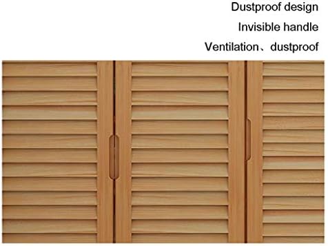 KMMK CLOSET ENTRADA DE PARTILHA DE BAMPOO MULTI-camada de camada de camada de bambu com porta de sapato de gabinete respirável Casa/sala