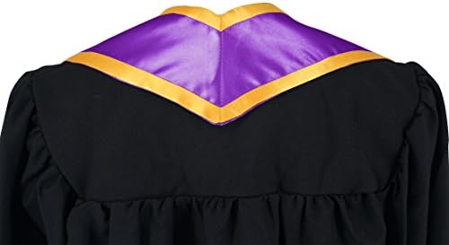 Graduação Mall Plain Graduation Honor roubou End End com Trimex Unissex Adult 72 Long