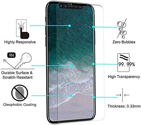 [3-Pack] ANKOE para iPhone XR / 11 Protetor de tela, 2,5D Edge 0,33mm Anti-arranha