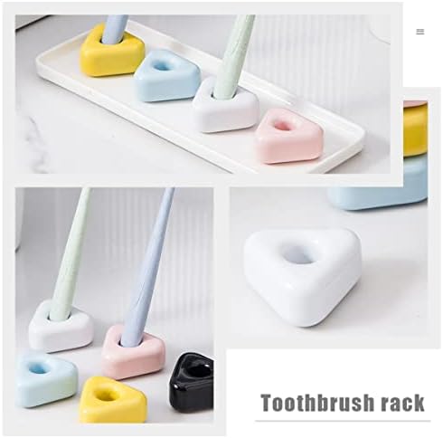 Alipis Rack Brush Solder 4pcs Titular de bancada Projeto de armazenamento de armazenamento Exibir portadores de banheiros bancadas de cerâmica brancas de dentes de dentes de dentes de dentes de mesa de mesa