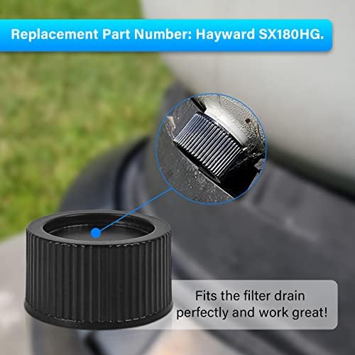 SX180HG Pool Sand Filter Cap e Junta para modelos de filtro de areia da série Hayward Pro S140T, S144T, S164T, S166T, S180T, S210T