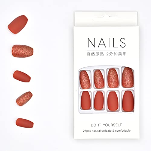 Mad Naked Beauty Press-On Unhas Manicure-At Home Kit, Citrus Hope