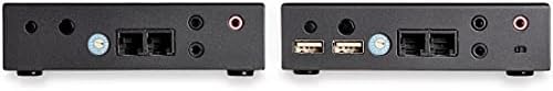 Startech.com HDMI KVM Extender sobre IP - 4K 30Hz HDMI 2.0 e USB sobre IP LAN ou CAT5E/CAT6 Ethernet - Switch Remote KVM/Transmissor de Console/Kit de Extensão do Receptor