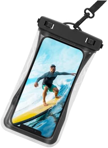 Urbanx Universal Wateroperme Phone Pouch Pouco celular de bolsa seca projetada para Samsung Galaxy Note20 5G para todos os outros smartphones de até 7 - Black