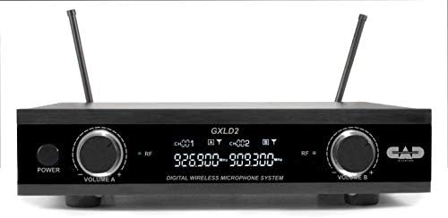 CAD AUDIO GXLD2HHAH Sistema de microfone sem fio digital sem fio com cápsula D38, banda de frequência AH