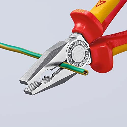 Knipex 03 06 200 alicates de combinação 7,87 com alças isoladas