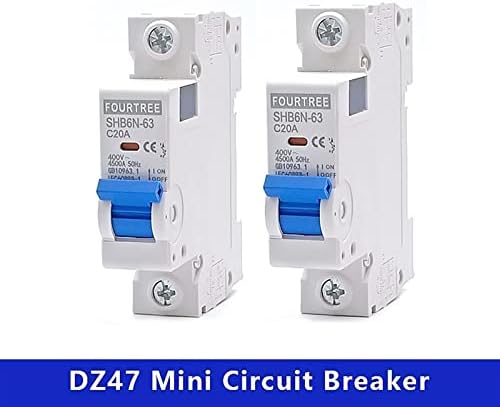 Liugou 1pcs 3 4 Pólo DIN Rail mini circuito disjuntor doméstico Caixa de distribuição do ar de distribuição do equipamento mecânico