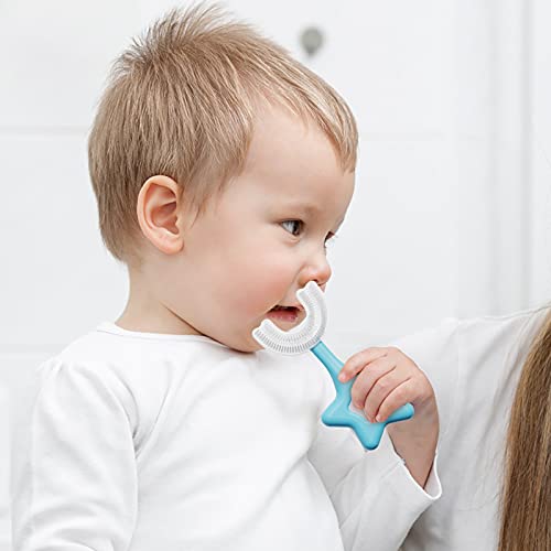 Xiahium infantil de dentes de dentes de dentes grau de silicone macio em forma de cabeça em forma de cabeça formas de