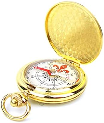 Gsportfis Pocket Watch Flip Compass portátil de navegação com bússola luminosa no chaveiro escuro da bússola do carro