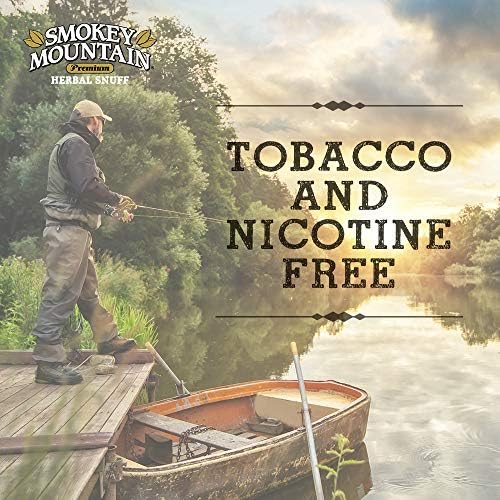 Corte longo de Herbal Mountain Herbal - Wintergreen - 5 lata Box - Snuff livre de tabaco e livre de nicotina