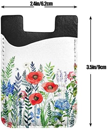 3m adesivo stick-on com cartão de crédito pintura de carteira estilo floral capa de capa de capa de bolsa bolso bolso