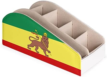 Jamaica Rasta Lion Flag TV TV Remote Control Box Box Box Pen Pencil Desk Storage Caddy com 6 compartimento