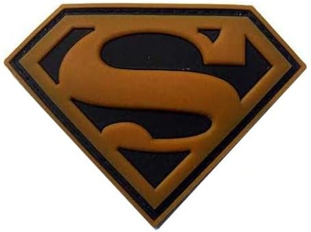 Super-Homem Super-Homem S PVC BRAMBABA BRAMATA DE BORRACIMENTO MILITAL MORAL MORAL Decorativo Patch