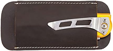 Bainha de faca, bainha de faca de couro para cinto, suporte para faca de bolso horizontal, organizador de correia