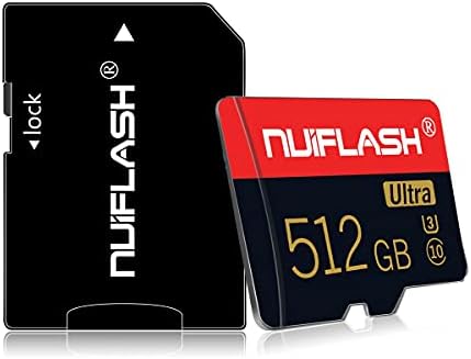 512 GB Micro SD Classe 10 Cartão de memória SDXC SD Card de memória TF com adaptador para câmera, telefone, computador, traço