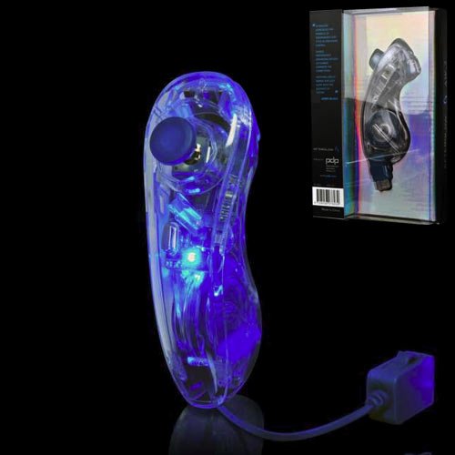 InNex PDP Afterglow Nunchuk Wired Controller para Nintendo Wii/Wii U, Blue