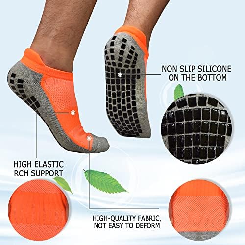 Elutong Men On Slip Slip Anti-Skid Socks 3 Pars Tile Wood Pisos