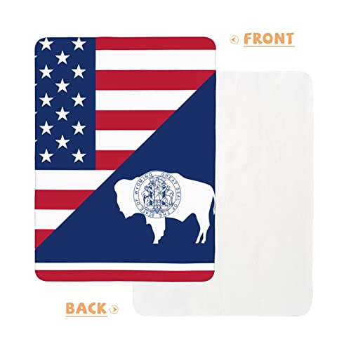 America Wyoming State Flag Baby Alteração da almofada portátil fralda aquática portátil Travel Lating Travel