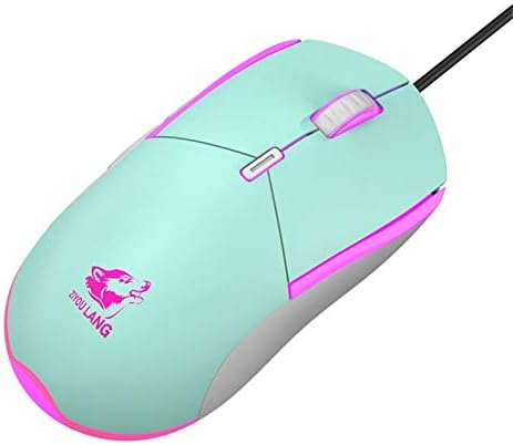 Mouse de computador com mouse com fio sdoveb com mouse óptico USB de mouse de mouse USB de retroilumação RGB, 2400 dpi,