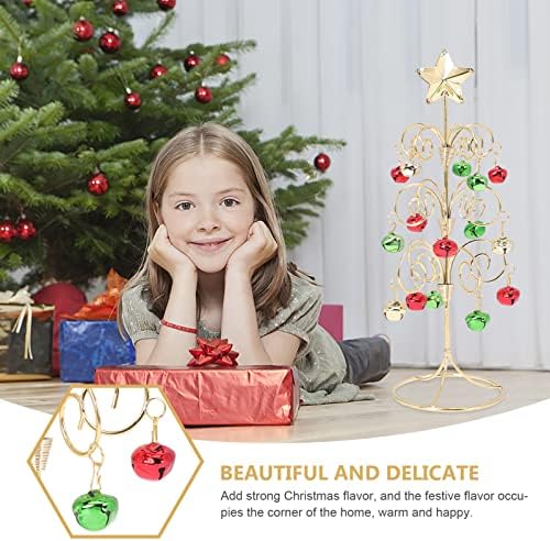 Galpada Decoração de escritório Mini árvore de Natal Pequena mesa de Natal árvore de Natal Tree Ornament com bolas para decorações de