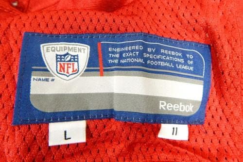 2011 San Francisco 49ers Blank # Game emitido Red Jersey L DP33941 - Jerseys de jogo NFL não assinado usada