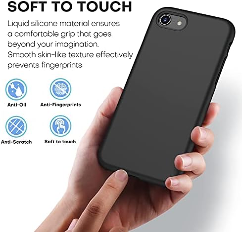 ImpactStrong iPhone SE 2020 Case/iPhone 7/iPhone 8 Caso, capa à prova de choque em gel líquido de silicone para serviço pesado