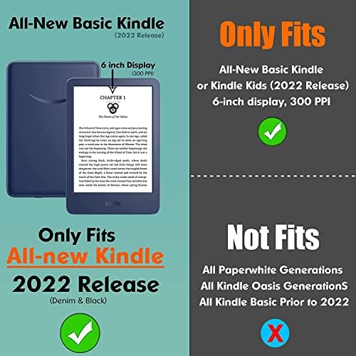 Caso para Kindle com a capa protetora de alça de alça de mão-com despertar/sono automático