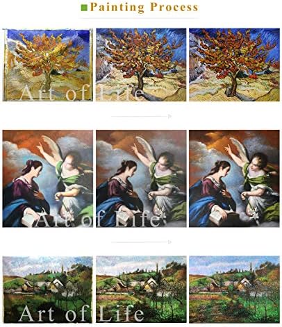 US $ 80 a US $ 1500 pintados à mão pelos professores das academias de arte - 16 pinturas famosas - The Wave Luminism Seascape Albert Bierstadt RSSP1 Art - Pintura a óleo sobre tela -Size01
