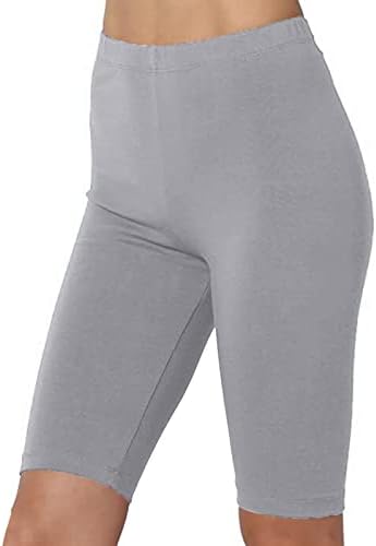 Shorts de motociclista para mulheres com cintura alta calça de ioga Treino de alongamento Leggings Esportes casuais com calças de calça de calça