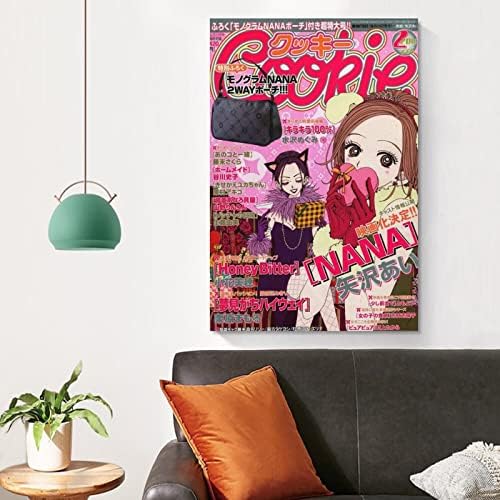 NIUBB NANA Anime Poster Garota Quarto Estético Canvas de Poster 90 Sala de Arte de Parede Pôstes Estéticos Presente 12x18innch