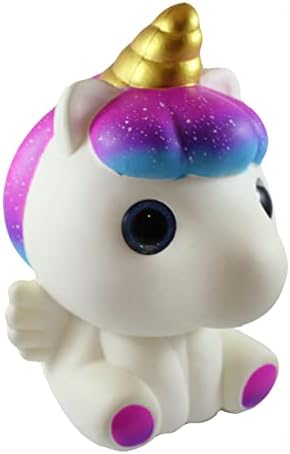 Jumbo Pegasus Unicorn Sishy Slow Rise de espuma Pet Animal Toy - sensorial perfumado, estresse, brinquedo de inquietação
