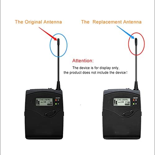 Antena de 2 pcs Substitua para Sennheiser EW100G2/100G3 Receptor transmissor de transmissor de Microfone sem fio sem fio