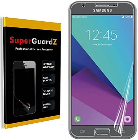 [8-Pack] Protetor de tela Superguardz para Samsung Galaxy J3 Emerge / amp Prime 2 / J3 Prime / Express Prime 2 / J3 Eclipse / J3 Mission / Sol 2 / J3 Luna Pro [Substituição ao longo da vida]