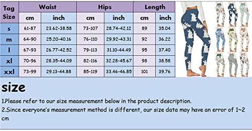 Leggings de cintura alta do dia da Páscoa para mulheres sem transparir com a barriga atlética macia ovos de controle