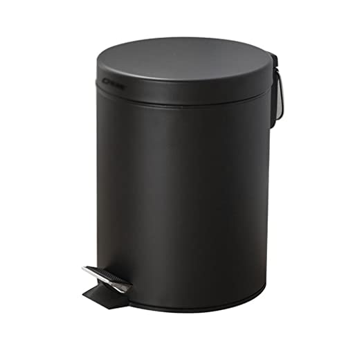 Latas de lixo ditudo lixo lixo pode lixo de aço inoxidável com latas de lata de lixo da tampa Quarto da sala de estar da cozinha redonda/12l