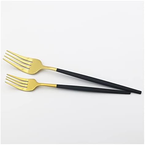 NEPIAN BLACK 6PCS/Set Calheres Conjunto de sobremesas Forks de aço inoxidável Salada de bolo de bolo Forks de mesa