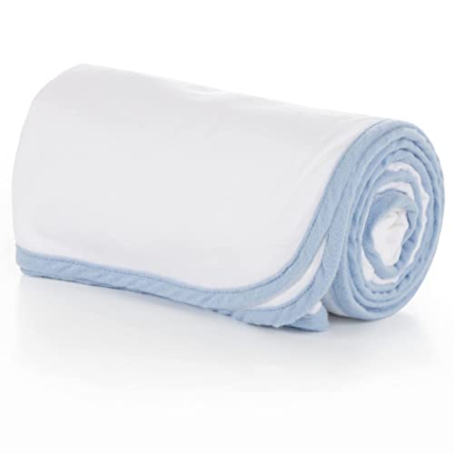 Mães de plantão Gênero Revelar Baby Swaddle Set recém -nascido, cobertores essenciais de swaddle | 48x48 | Rose inglesa e azul