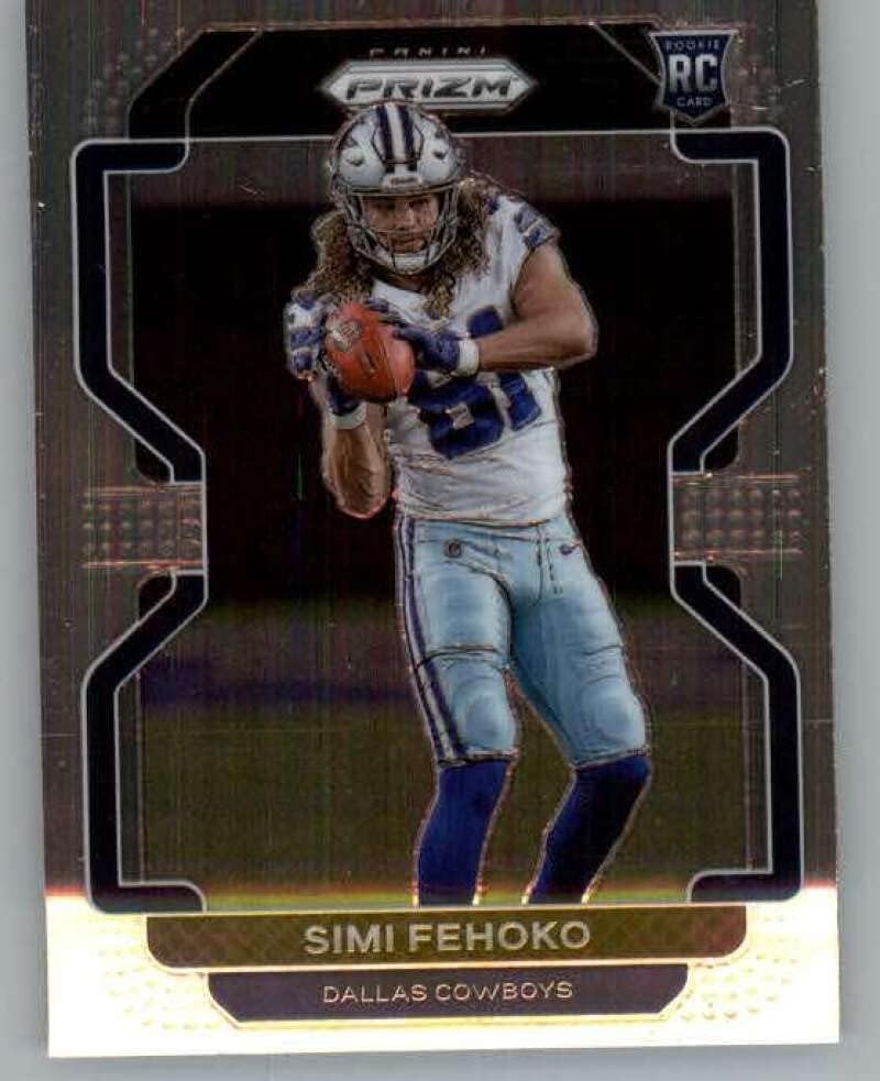 2021 Panini Prizm 371 Simi Fehoko RC Rookie Dallas Cowboys NFL Football Trading Card
