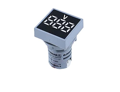 INFRI 22MM MINI VOLTMETRO DIGITAL quadrado CA 20-500V Volt Volt TOLTAGE MEDIDOR POWER LED INDICADOR LAMP DISPLAY