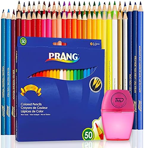 Lápis coloridos, 50 lápis de cor. Lápis coloridos para coloração adulta. Lápis para colorir com o conjunto de lápis de cor de apontador
