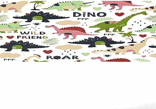 InterestPrint adorável dinossauro para presente de embrulho de papel rolo de Natal Retro Presente de papel Festas de férias do