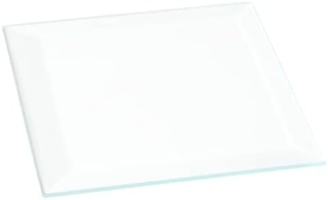 Plymor quadrado de 3 mm de vidro chanfrado, 2,5 polegadas x 2,5 polegadas