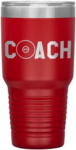 Coach Wrestling Tumbler - Treinador de luta livre Presente de 30 onças de 30 oz de estanho de luta de aço inoxidável de aço