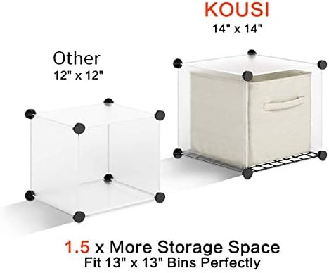 Kousi portátil cubo cubo organizador de cubos prateleiras de armazenamento de cubo de cubo de cubos de cubos de cubos