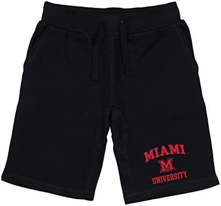 W República da Universidade Miami Redhawks Seal College Fleece Shorts de cordão